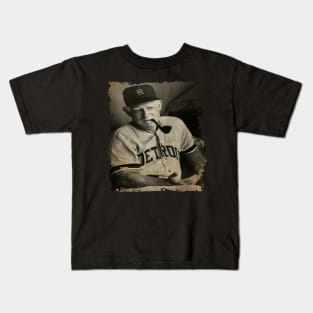 Sparky Anderson in Detroit Tigers Vintage Kids T-Shirt